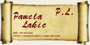 Pamela Lakić vizit kartica